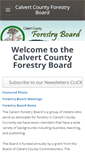 Mobile Screenshot of calvertforestry.org