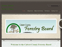 Tablet Screenshot of calvertforestry.org